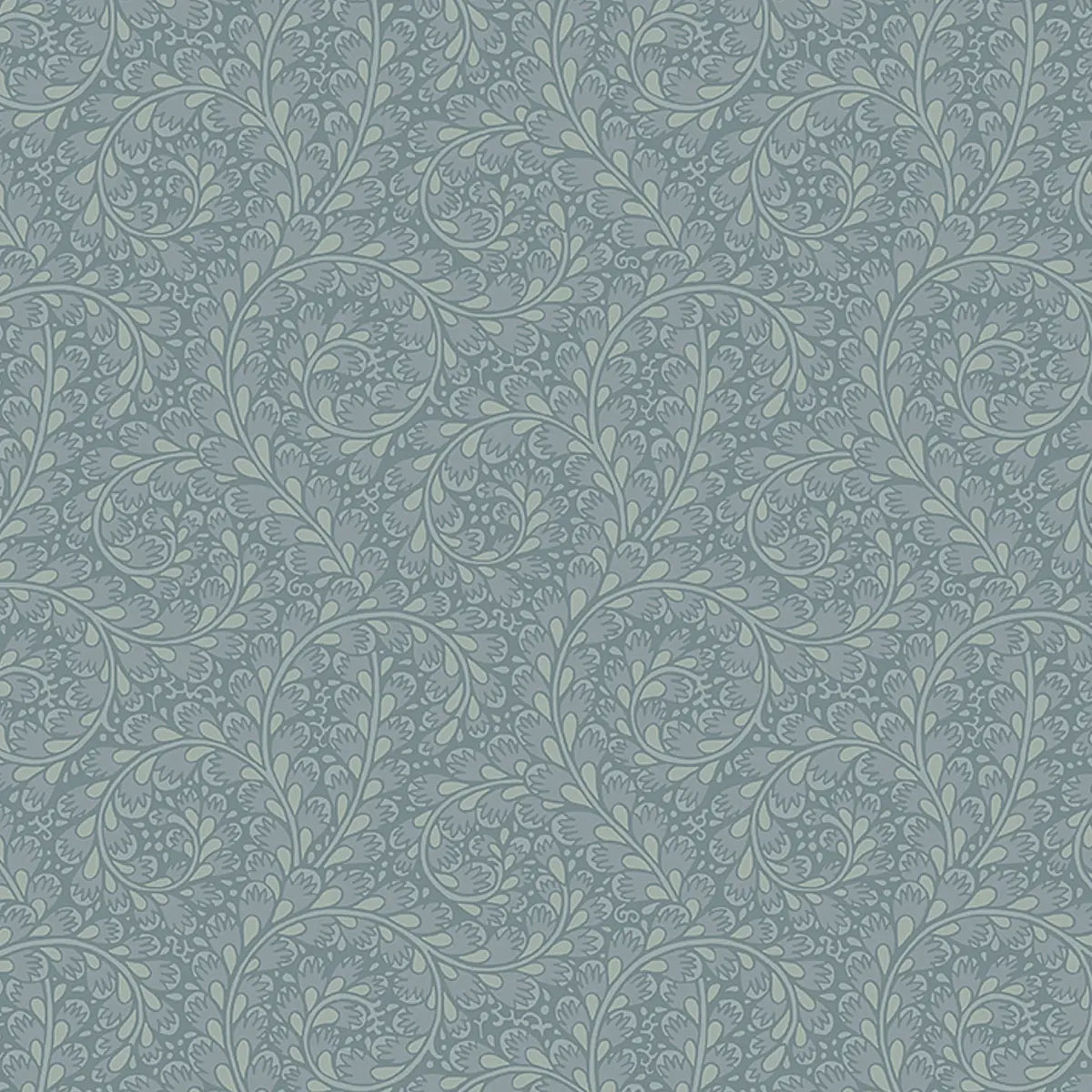 Wild Ferns Wallpaper - Blue
