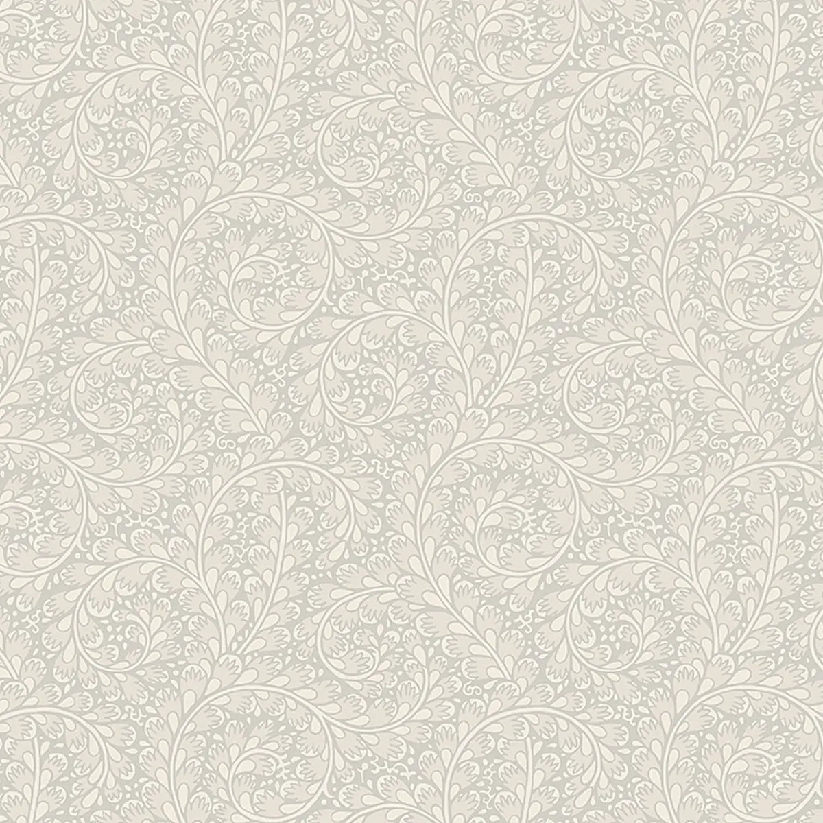 Wild Ferns Wallpaper - Stone