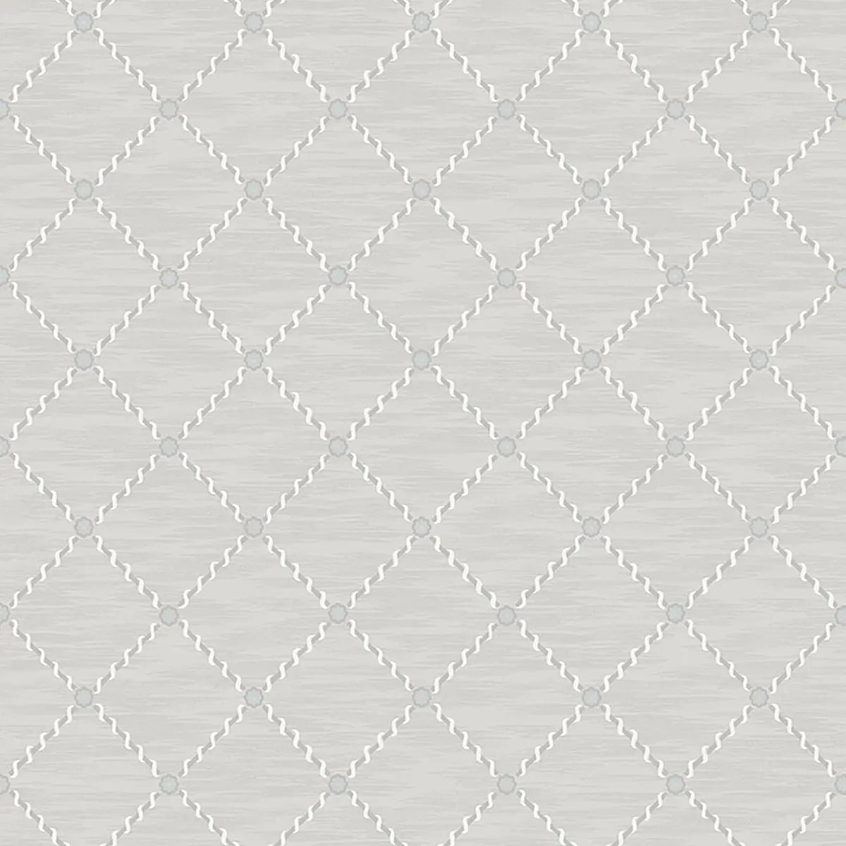 Golden Trellis Wallpaper - Grey And Silver