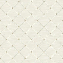 Load image into Gallery viewer, Golden Trellis Wallpaper - Parchment And Gold