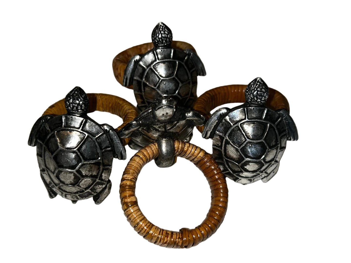 vintage turtle napkin rings set of 4 – Wallpaper Your World