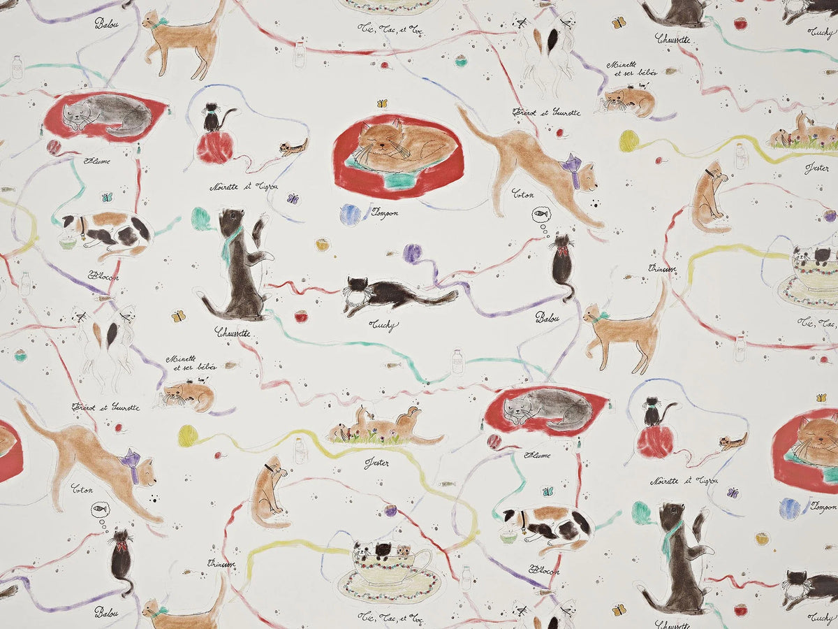 Les petits chats de colette wallpaper in Multicolore
