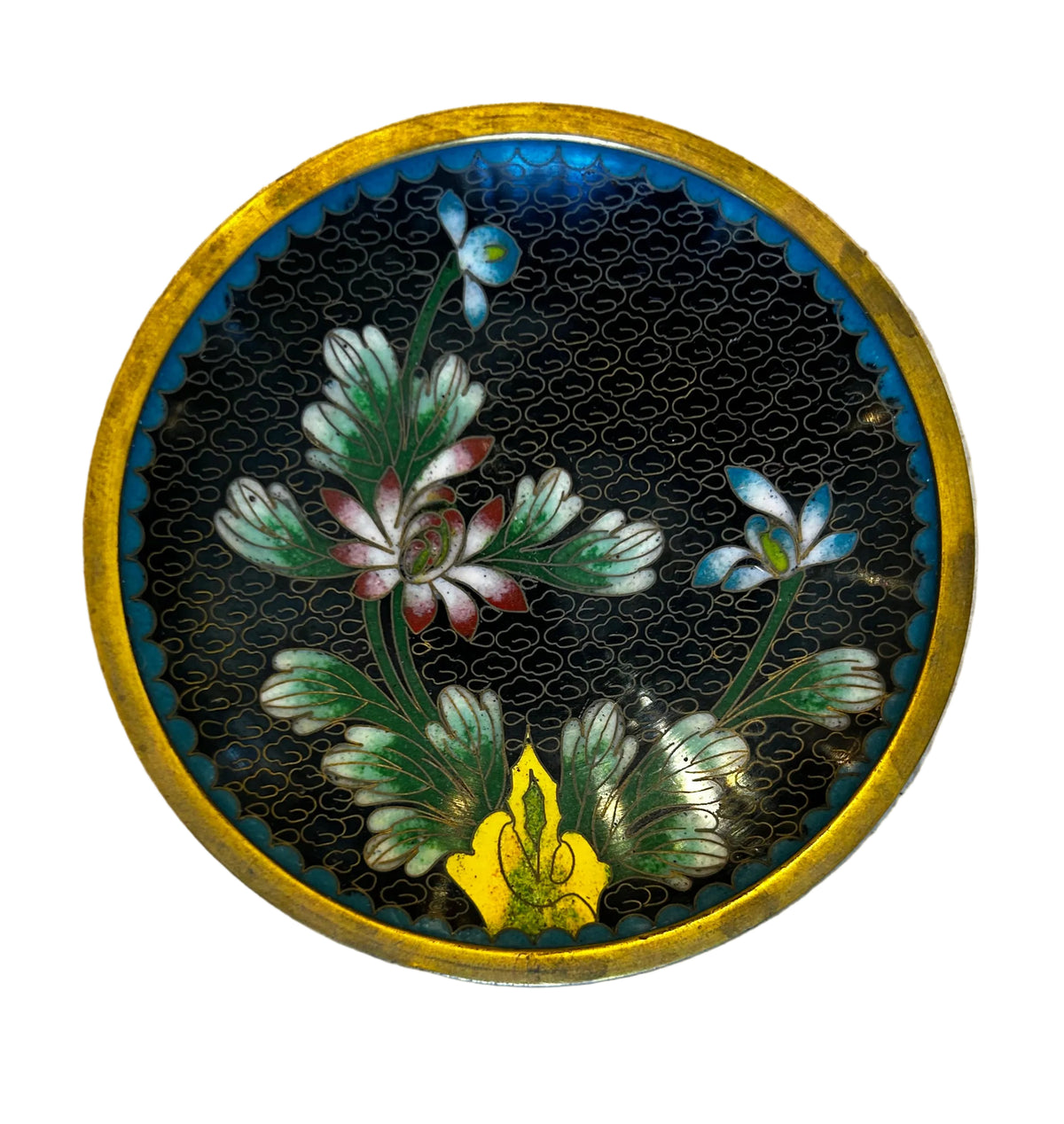 cloisonne trinket dish