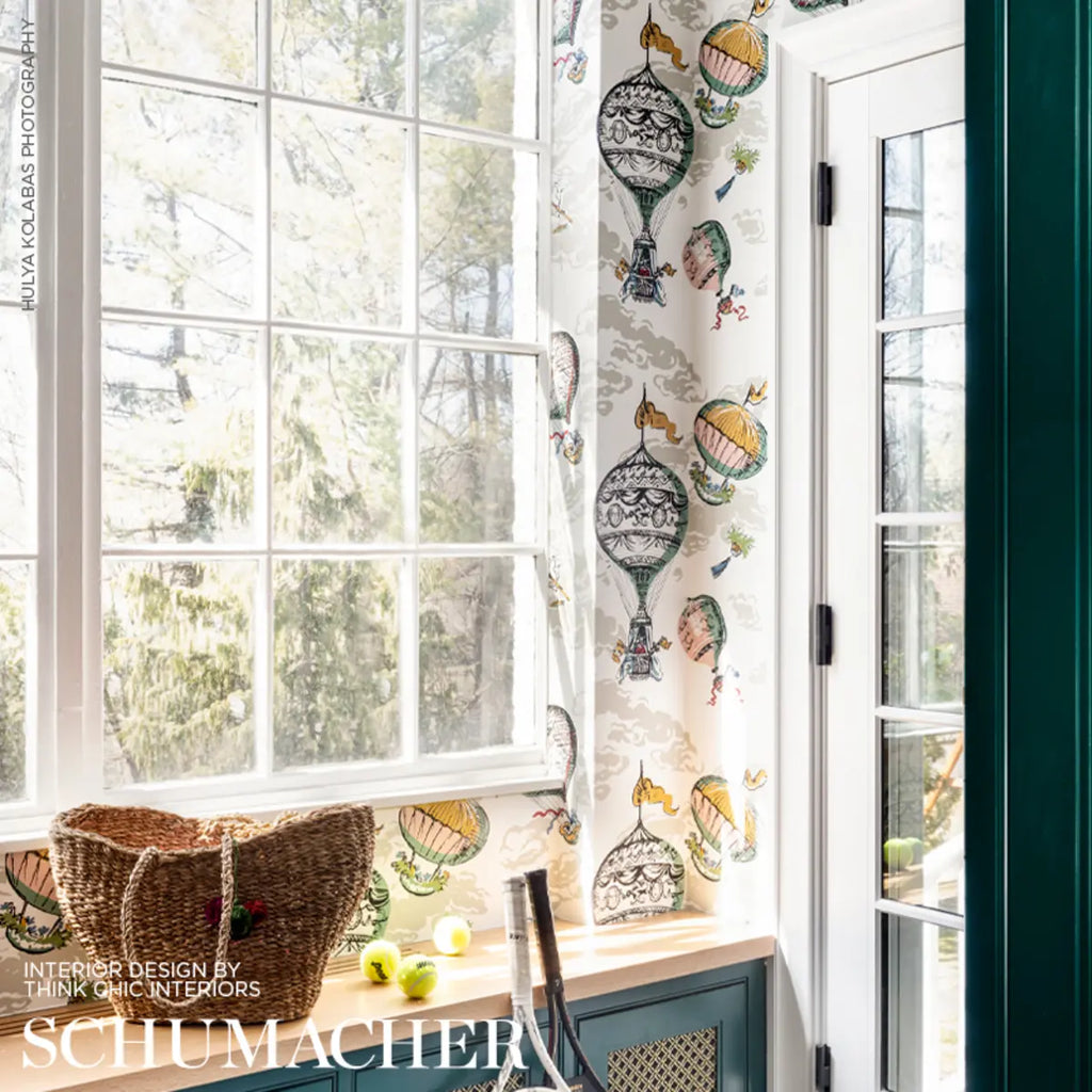 Balloons Wallpaper in an interior setting