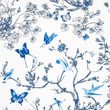 Load image into Gallery viewer, Birds &amp; Butterflies Wallpaper - Porcelain