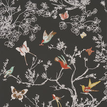 Load image into Gallery viewer, Birds &amp; Butterflies Wallpaper - Graphite