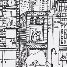 Load image into Gallery viewer, New York  New York Wallpaper in an interior setting