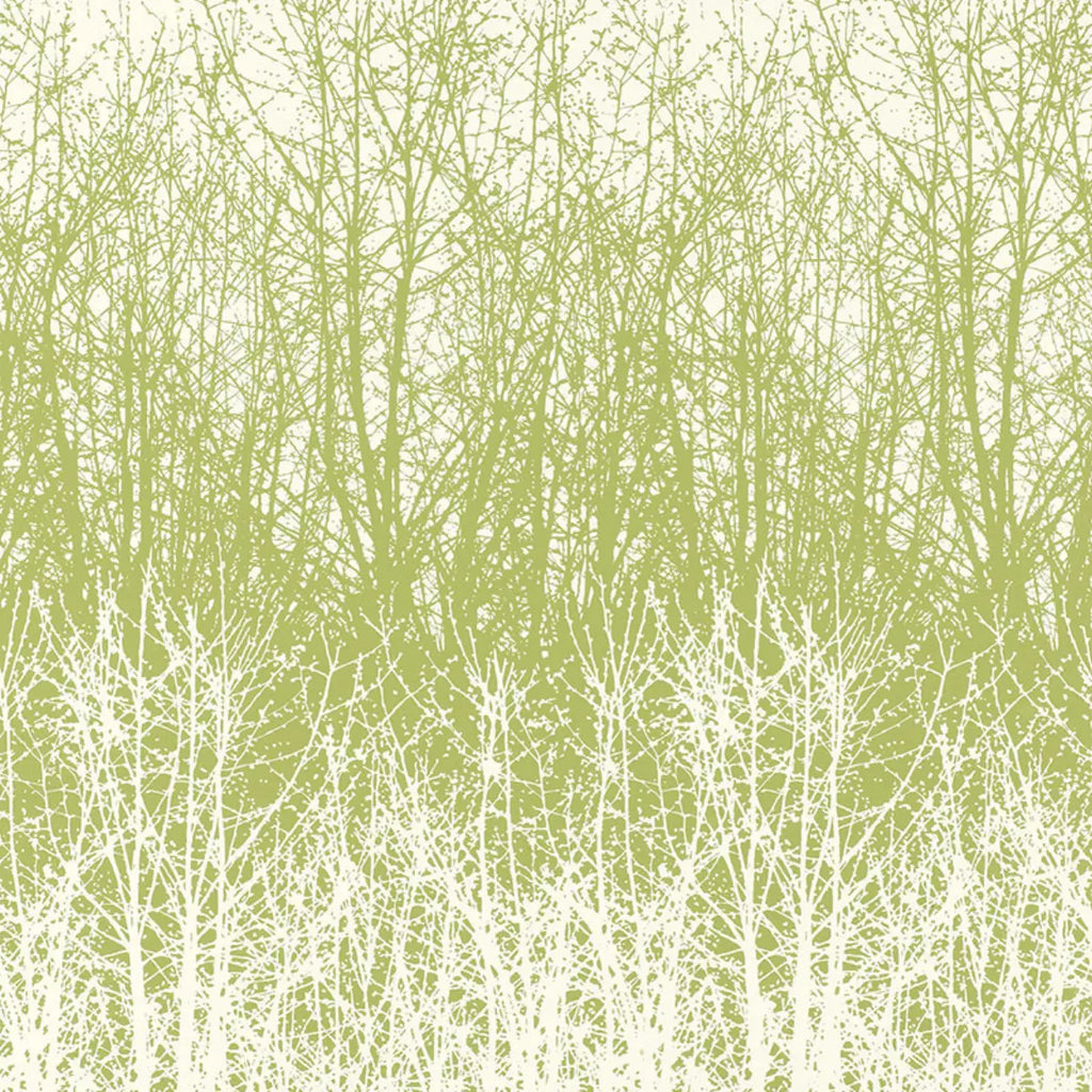 Birches Wallpaper - Leaf/White
