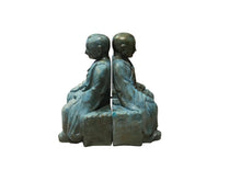 Load image into Gallery viewer, pair of korean-style seated Buddist monks