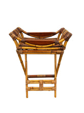 Load image into Gallery viewer, vintage bamboo butler's tray