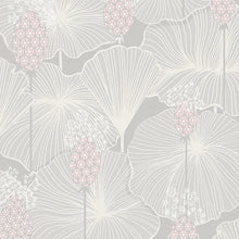 Load image into Gallery viewer, Umbrella Leaves Wallpaper - Grey