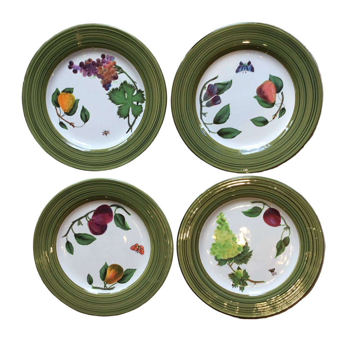 raymond waites-vintage orchard plates-set of 4