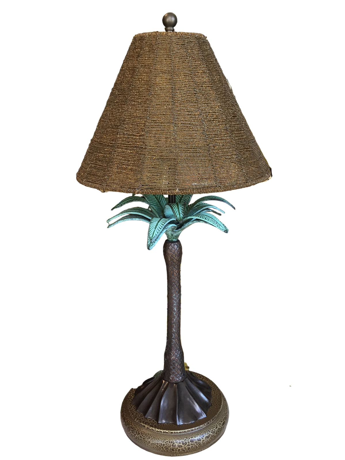 vintage style palm tree lamp