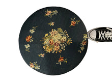 Load image into Gallery viewer, vintage needle point foot stool