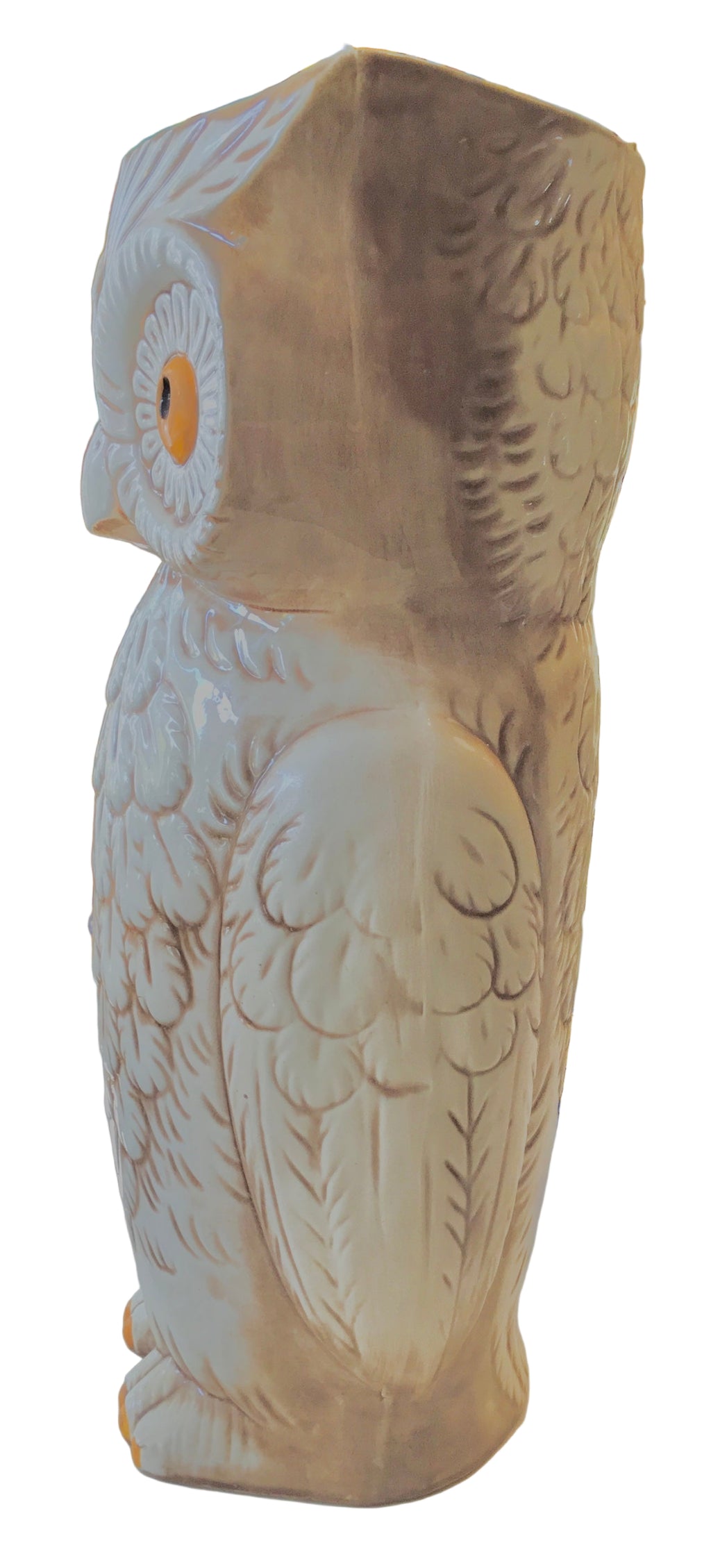 vintage ceramic owl pottery vase/planter