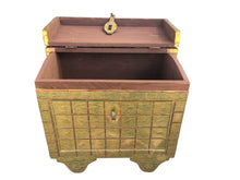Load image into Gallery viewer, Vintage Copper &amp; Wood Chest