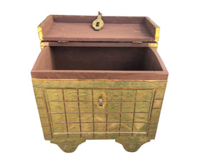 Vintage Copper & Wood Chest