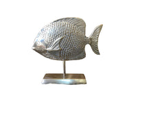 Load image into Gallery viewer, vintage mid-century brass angelfish sculpture
