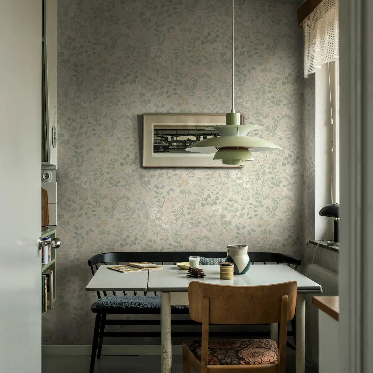 Flora Wallpaper in an interior setting
