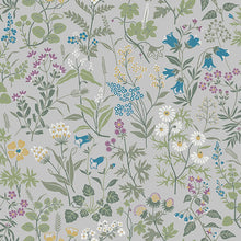 Load image into Gallery viewer, Flora Wallpaper - Grey