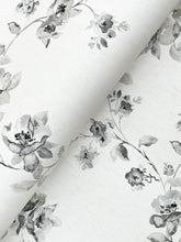 Load image into Gallery viewer, Festival Floral Wallpaper - Charcoal wallpaper detail