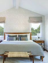 Load image into Gallery viewer, Emmarie Wallpaper - Light Grey room setting