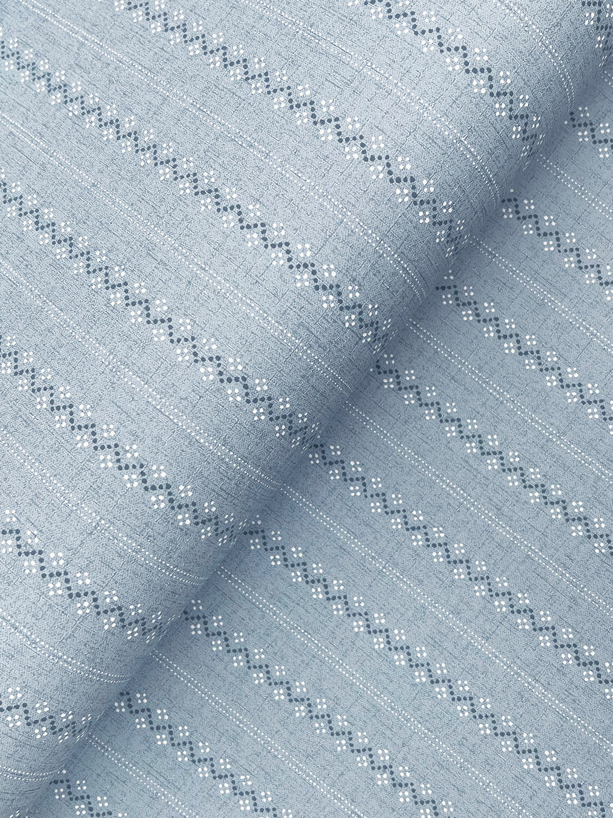 Curtis Wallpaper - Blue wallpaper detail