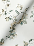 Festival Floral Wallpaper - Aqua wallpaper detail