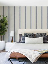 Load image into Gallery viewer, Linette Wallpaper - Blue room setting