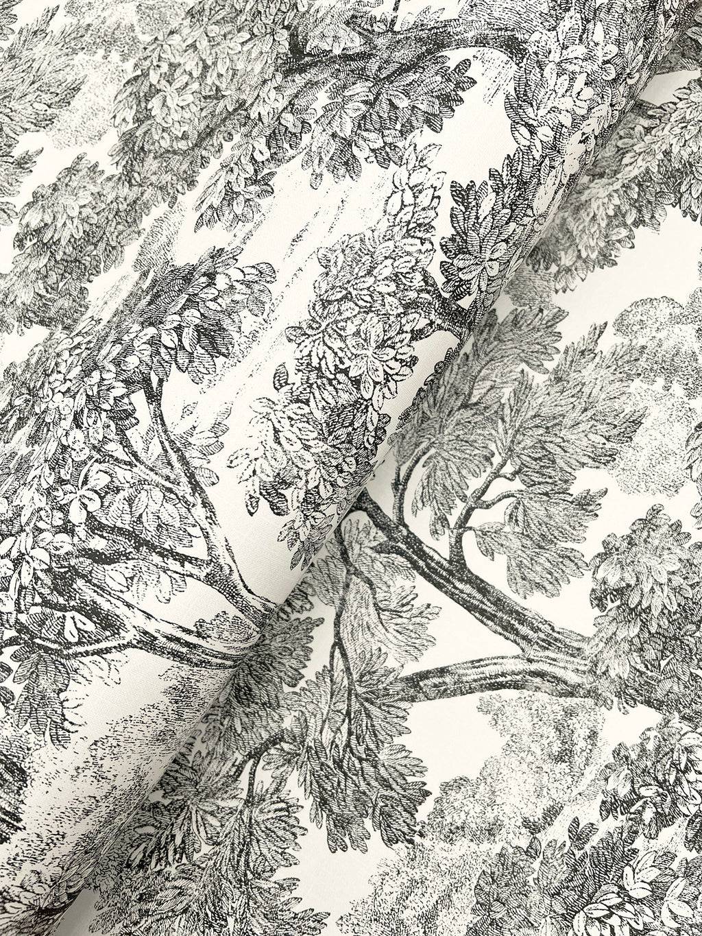 Spinney Wallpaper - Black wallpaper detail