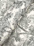 Spinney Wallpaper - Black wallpaper detail