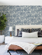 Load image into Gallery viewer, Spinney Wallpaper - Blue room setting