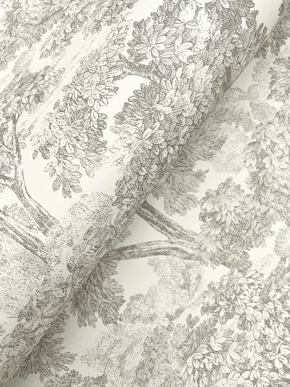 Spinney Wallpaper - Grey wallpaper detail