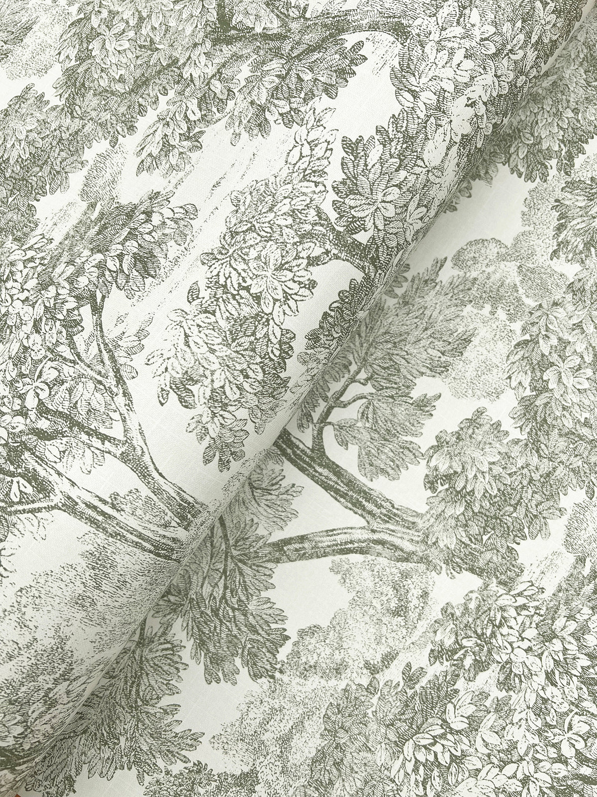 Spinney Wallpaper - Green wallpaper detail