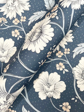 Load image into Gallery viewer, Hazel Wallpaper - Navy wallpaper detail