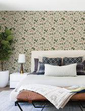 Load image into Gallery viewer, Mercy Wallpaper - Taupe room setting