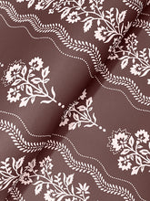 Load image into Gallery viewer, Lenea Wallpaper - Burgundy wallpaper detail