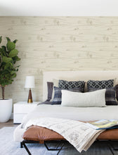 Load image into Gallery viewer, Isaac Wallpaper - Taupe room setting
