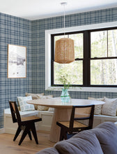 Load image into Gallery viewer, Perry Wallpaper - Dark Blue room setting