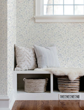 Load image into Gallery viewer, Galena Wallpaper - Blue room setting