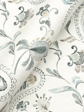 Load image into Gallery viewer, Darlene Wallpaper - Aqua wallpaper detail