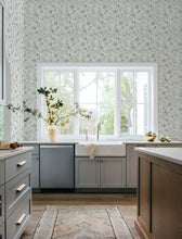 Load image into Gallery viewer, Darlene Wallpaper - Aqua room setting