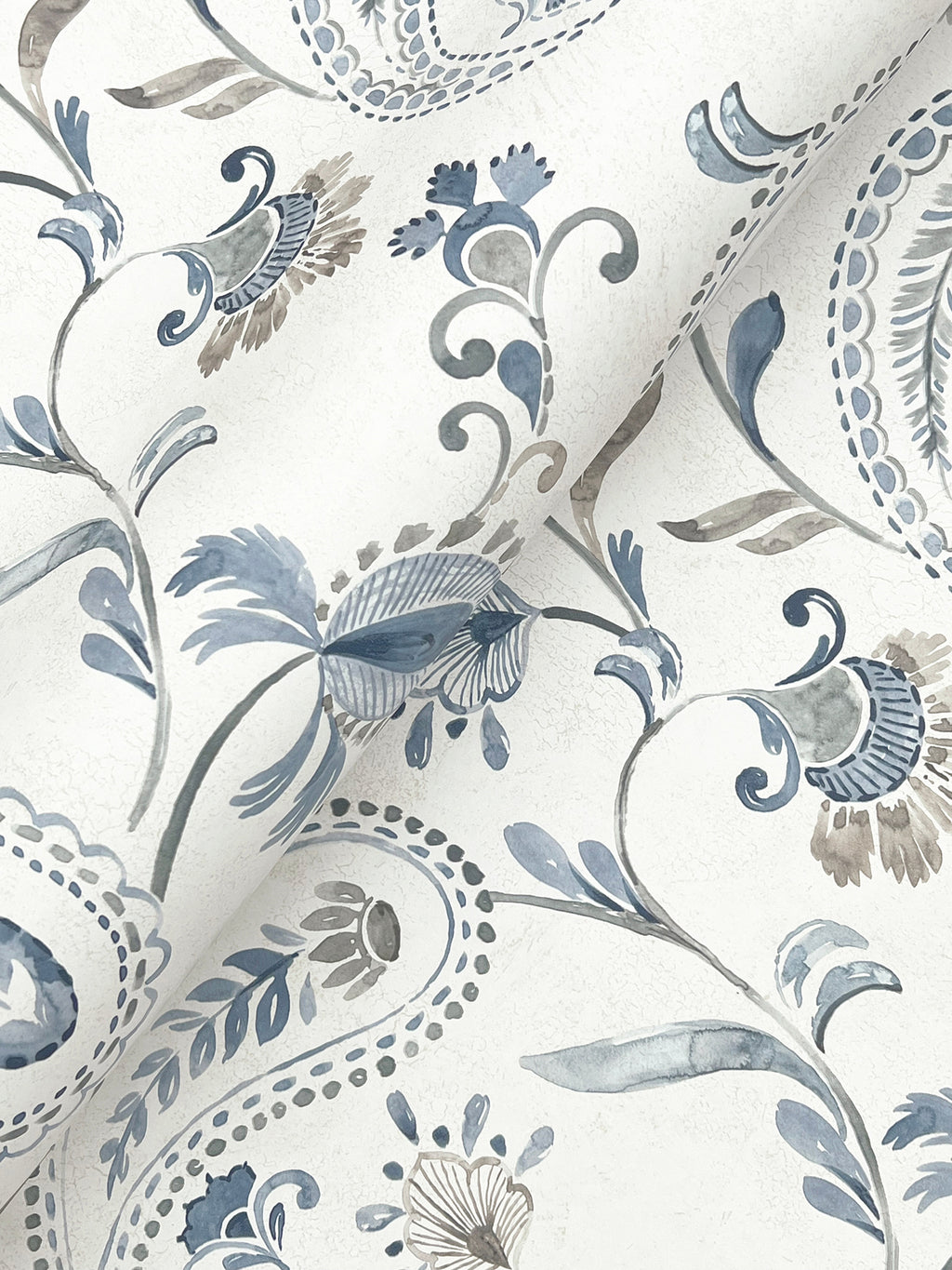 Darlene Wallpaper - Blue wallpaper detail