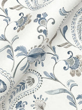 Load image into Gallery viewer, Darlene Wallpaper - Blue wallpaper detail
