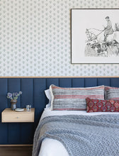 Load image into Gallery viewer, Hilda Wallpaper - Aqua room setting