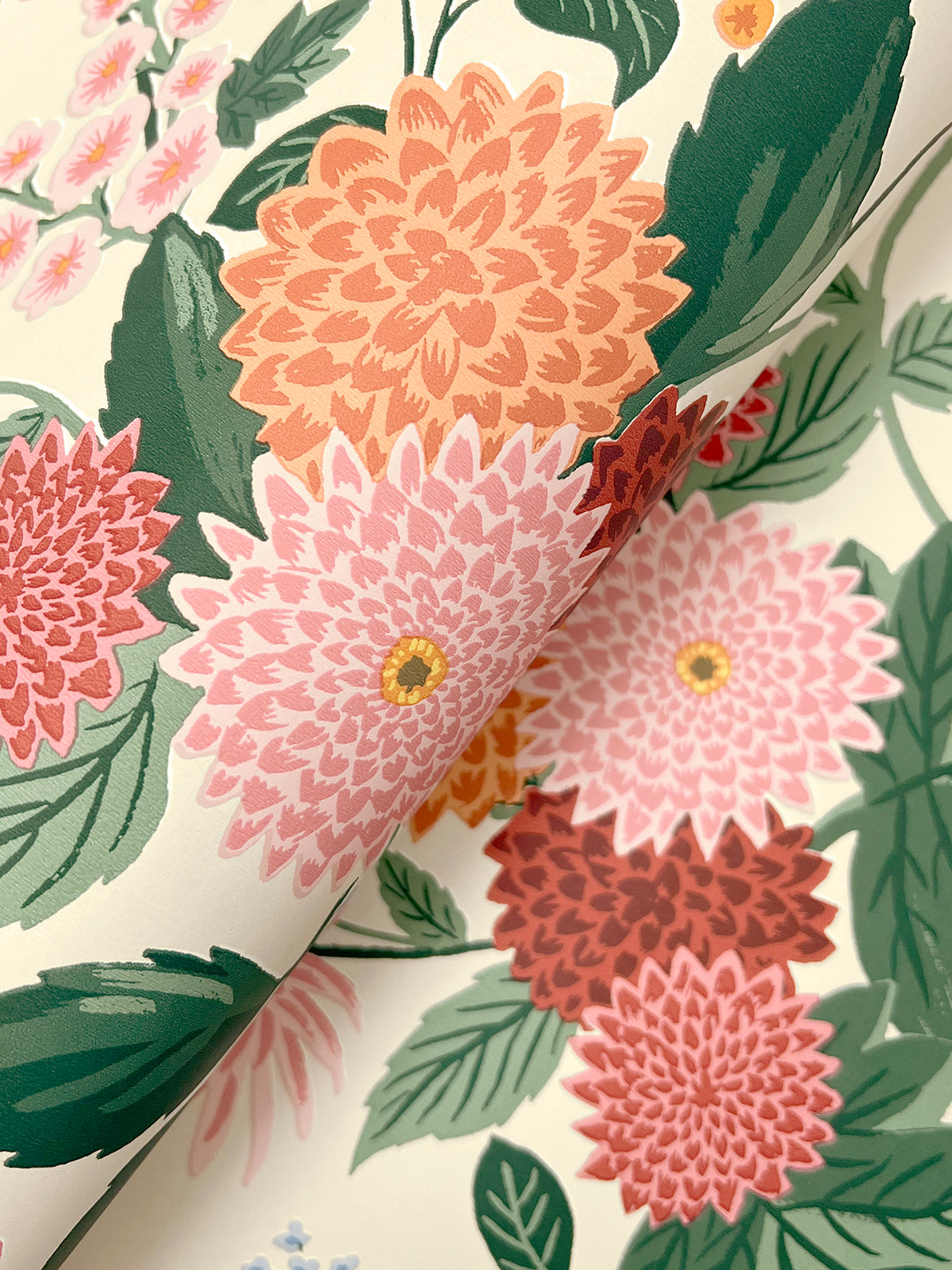 Dahlia Linen & Blush Wallpaper detail – 4212-84360