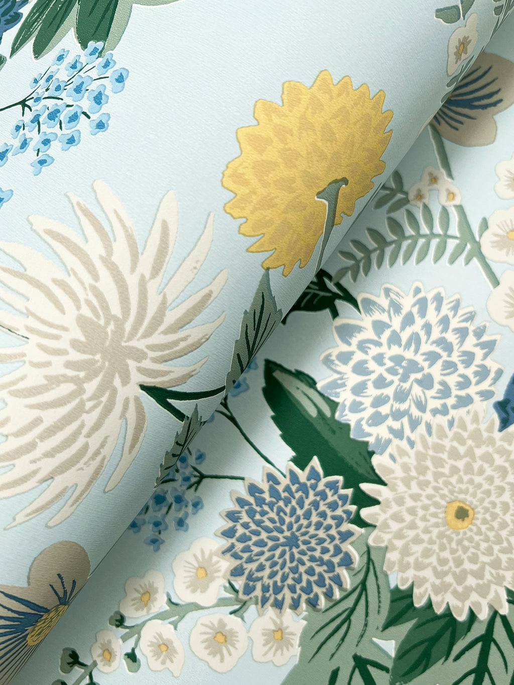 Dahlia Blue Wallpaper detail – 4212-84365