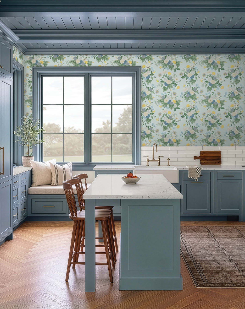 Dahlia Blue Wallpaper lifestyle – 4212-84365