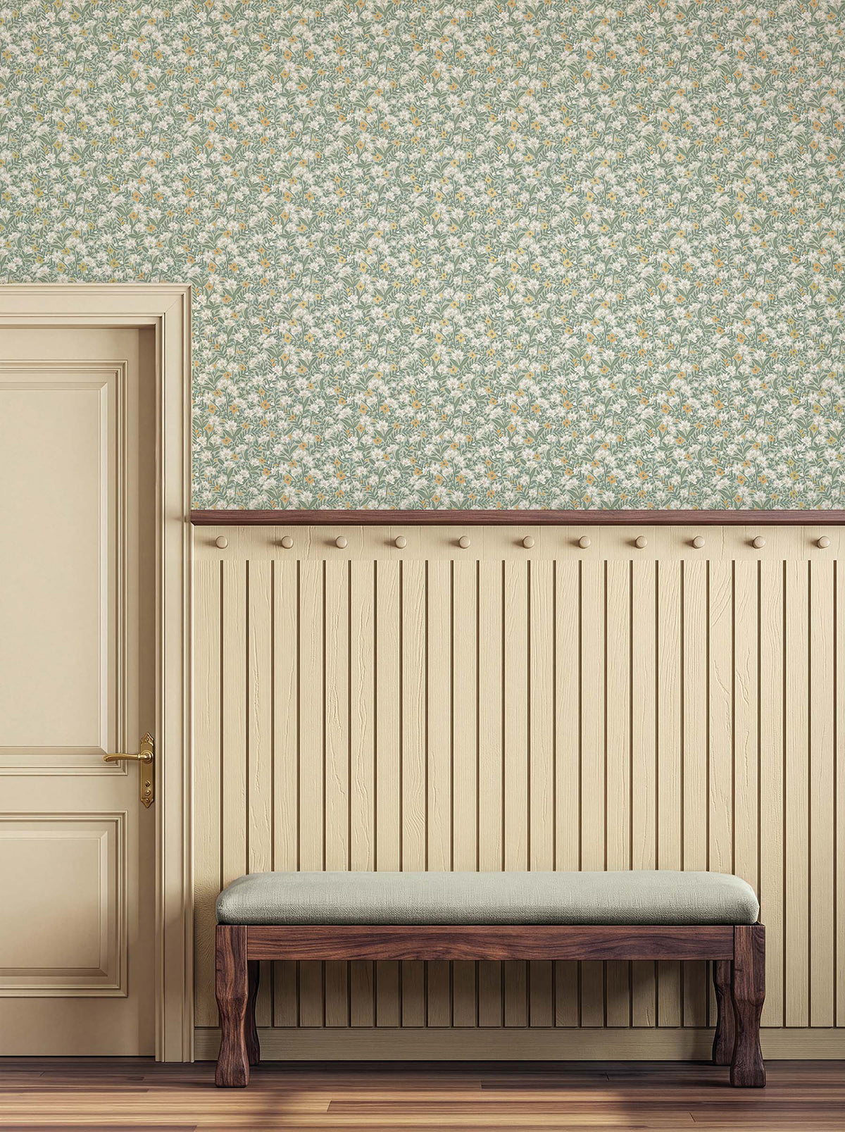 Sylvie Sage Wallpaper lifestyle – 4212-84366