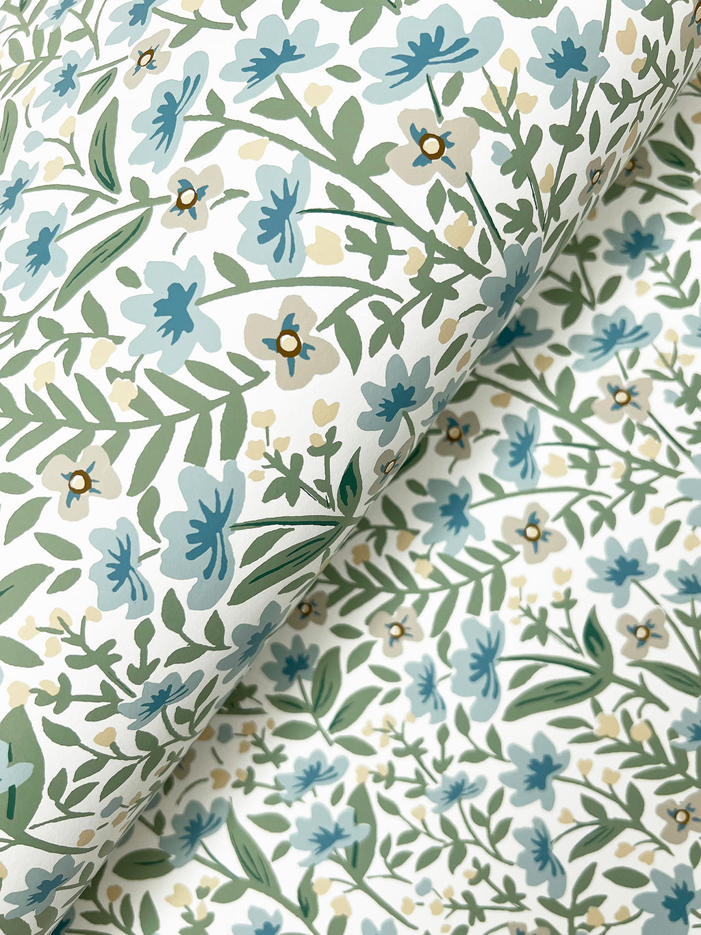 Sylvie Blue Wallpaper detail – 4212-84367